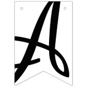 ハッピースウィート16白黒誕生日デコール バンティングフラッグ (第3の旗)