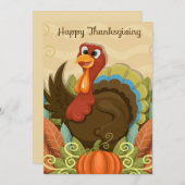 ハッピースカイサンクスギビングホリデーカード シーズンカード (正面/裏面)