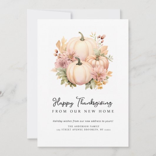 ハッピースカイブルーの引越しお知らせカード シーズンカード (正面)