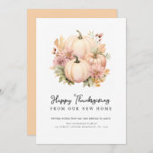 ハッピースカイ・サンクスギビングのお知らせカード シーズンカード (正面/裏面)