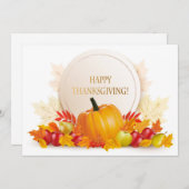 ハッピースカイ・サンクスギビング ホリデーカード (正面/裏面)