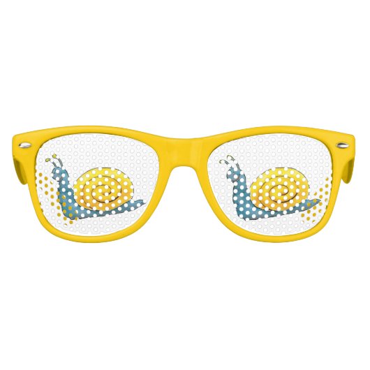 ハッピースカタツムリ |ギフトおもしろいー キッズサングラス (正面)