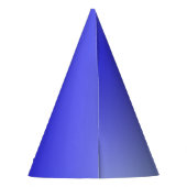 ハッピースカルオンツリーブランチこうもりオレンジサインブルー パーティーハット (裏面)