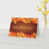 ハッピースカンクギビング - 感謝の気持ちを込めて カード (黄色い花)