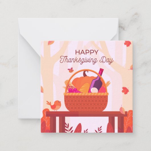 ハッピースカンクギブング ノートカード (正面)