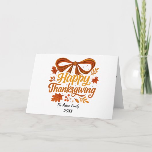 ハッピースカンクスギン  フォールド  ホリデーカード  ありがとう サンキューカード (正面)