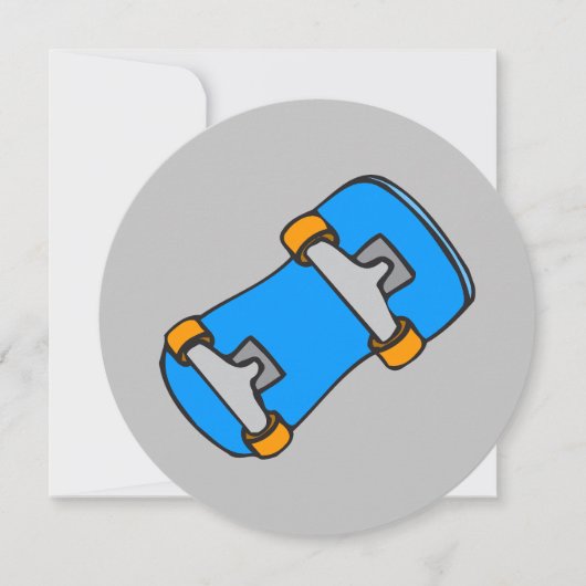 ハッピースカートボード誕生日カード カード (正面)