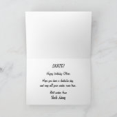 ハッピースカートボード誕生日カード カード (内部)