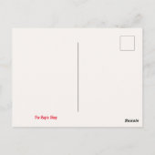 ハッピースクストライプのンク ポストカード (裏面)