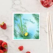 ハッピースクートルラフとエトロの水のカラーパターン スタンダードカクテルナプキン (インサイチュ)