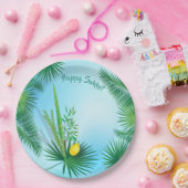 ハッピースクートルラフとエトロの水のカラーパターン ペーパープレート (パーティー)