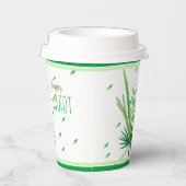 ハッピースクートルラフとエトロの水のカラーパターン 紙コップ (右)