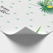 ハッピースクートルラフ&エトログフォー種水彩 ラッピングペーパー (角)