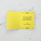 ハッピースクートLulav英語ヘブライ語カード サンキューカード (内部)