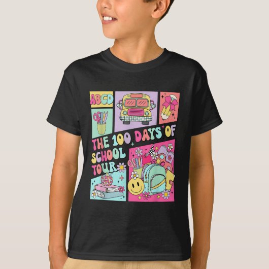 ハッピースクールシャツ100日目100校日 Tシャツ (正面)