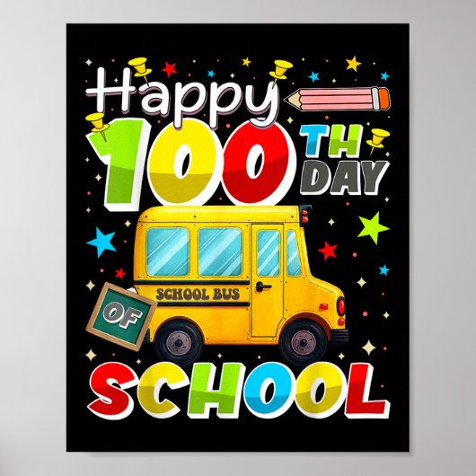 ハッピースクールバスドライバー100日Sの日 ポスター (正面)