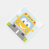 ハッピースクールバス スタンダードランチョンナプキン (角)