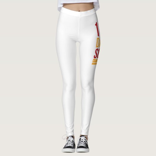 ハッピースクール日かわいい鉛筆 レギンス (正面)