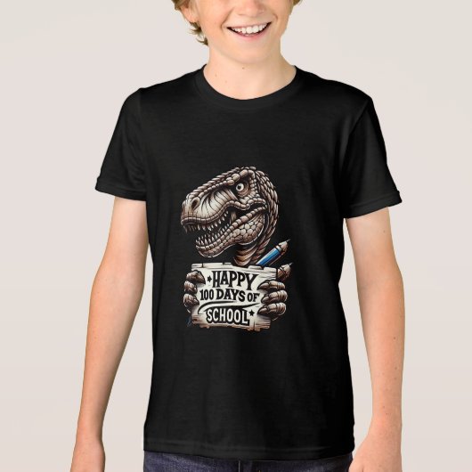 ハッピースクール日怖いおもしろい100 トライブレンドＴシャツ (正面)