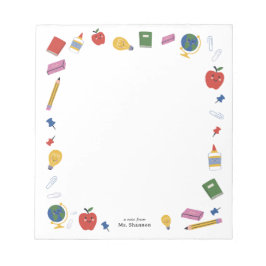 ハッピースクール用品先生 ノートパッド