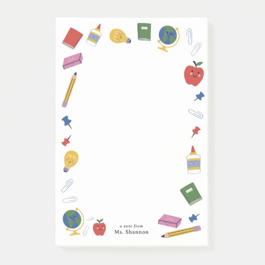 ハッピースクール用品先生 ポストイット (正面)