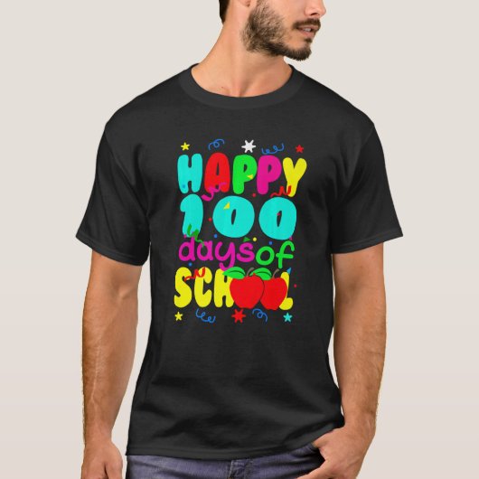 ハッピースクール100日かわいい先生学生Chil Tシャツ (正面)
