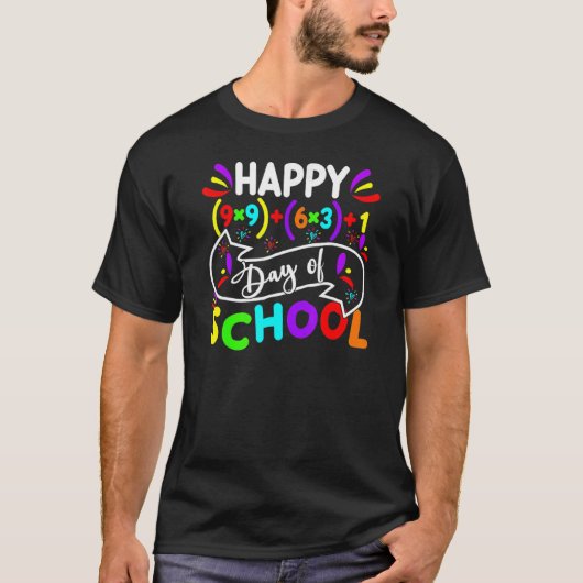 ハッピースクール100日数式100th Day Te Tシャツ (正面)