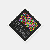 ハッピースクール100日目バルーン先生 スタンダードカクテルナプキン (角)