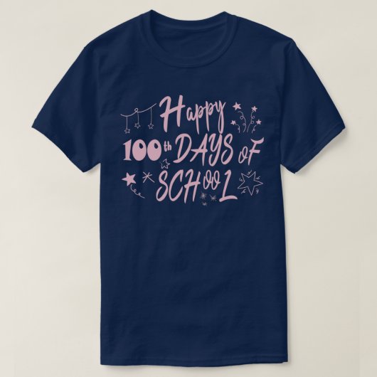 ハッピースクール100日目先生100日2022 Tシャツ (デザイン正面)