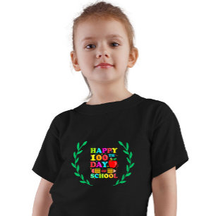 ハッピースクール100日!キッドお祝い Tシャツ