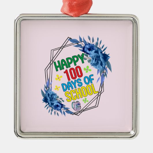 ハッピースクール100日 メタルオーナメント (正面)