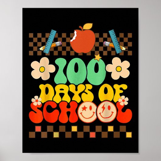 ハッピースクール100th日先生キッズレトロGroov ポスター (正面)