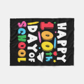 ハッピースクール100th日先生キッズ100日キ フリースブランケット (正面(横))