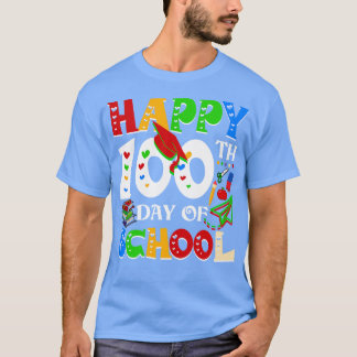ハッピースクール100th日先生レインボー100ダ tシャツ