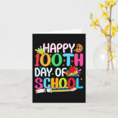 ハッピースクール100th日先生子供たちハップ カード (黄色い花)