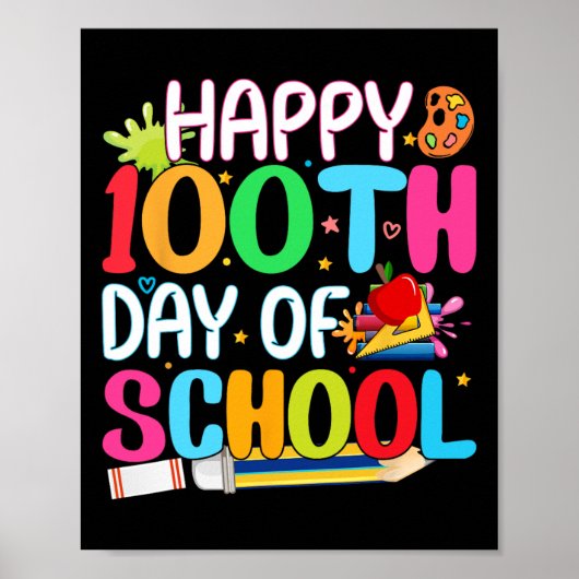 ハッピースクール100th日先生子供たちハップ ポスター (正面)