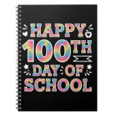 ハッピースクール100th日絞り染めレインボー100日 ノートブック (正面)