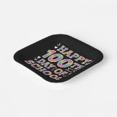 ハッピースクール100th日絞り染めレインボー100日 ペーパープレート (傾斜あり)