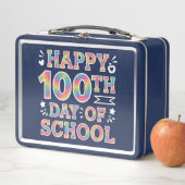 ハッピースクール100th日絞り染めレインボー100日 メタルランチボックス (インサイチュ)