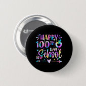 ハッピースクール100th日絞り染めレインボー100日 缶バッジ (正面&裏面)