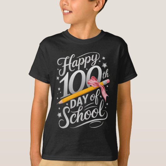 ハッピースクール100th日絞り染めレインボー100日 tシャツ (正面)