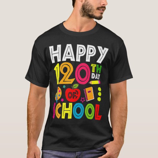 ハッピースクール120日目先生レインボー120日目 Tシャツ (正面)