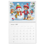 ハッピースクール カレンダー (1月 2027)