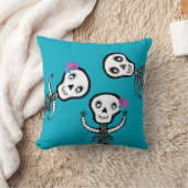 ハッピースケルトン クッション (ブランケット)