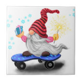 ハッピースケーター格言と贈り物/スパークラーおもしろい- タイル (正面)