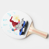 ハッピースケーター格言と贈り物/スパークラーおもしろい- 卓球ラケット (横)