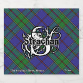 ハッピースコッツマンクランプラチャーンタータンチェックモノグラム ビールラベル (シングルラベル)