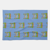 ハッピースコットの日，レモンと。 キッチンタオル (横)