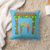 ハッピースコットパーソナライズされた、 クッション (ブランケット)