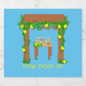 ハッピースコットパーソナライズされた、 スパークリングワインラベル (シングルラベル)